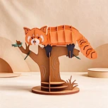CUPUZ 3D Paper Puzzle Red Panda – DIY Paper Model, Educational Toy & Creative Gift